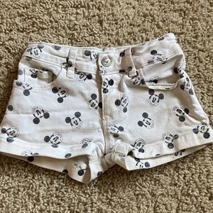Zara Size 4 Girls Mickey Mouse Classic Shorts